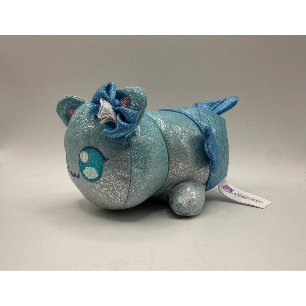 Aphmau Meemeows 6" Blue Sparkle Mermaid‎ Cat Plush